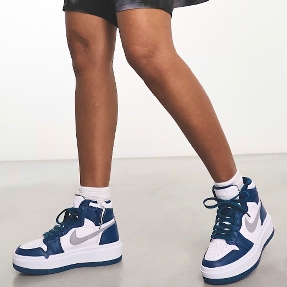 Nike Air Jordan 1 Elevate high sneakers in gray and blue sz 11 New with tags - Picture 1 of 16